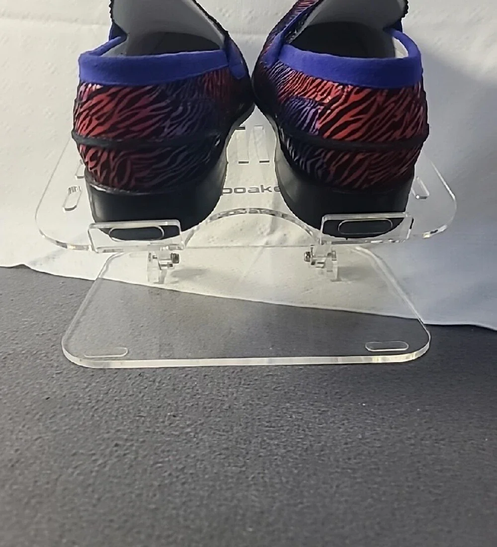 Men's Marc Nolan Slip-On Loafers in Purple and Red Zebra Print